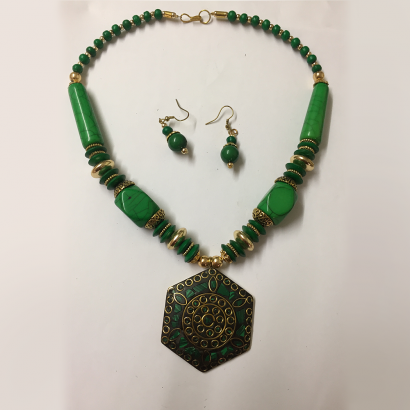 Multicolor Necklaces - (Green)