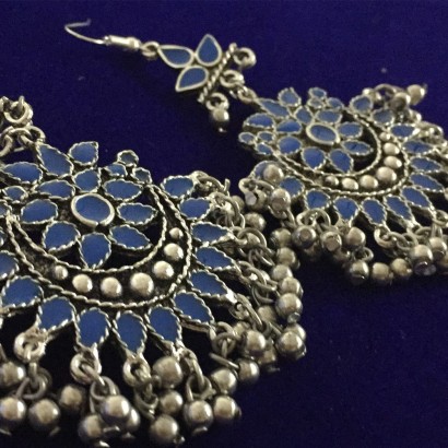 Afghani Blue Earrings