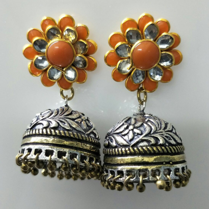 Orange Pachi Earrings